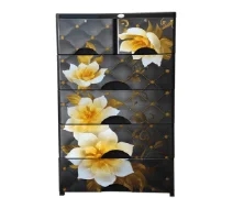 RFL Wardrobe Double 5D KD Elegant Black Diamond