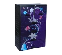 RFL Wardrobe Double 5D KD Elegant Silver