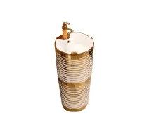 384 - Gazi Ceramic Basin Set
