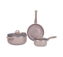 FE 2207-5C - Gazi Non-Stick Cookware Set