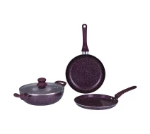 FE 2203-4C - Gazi Non-Stick Cookware Set
